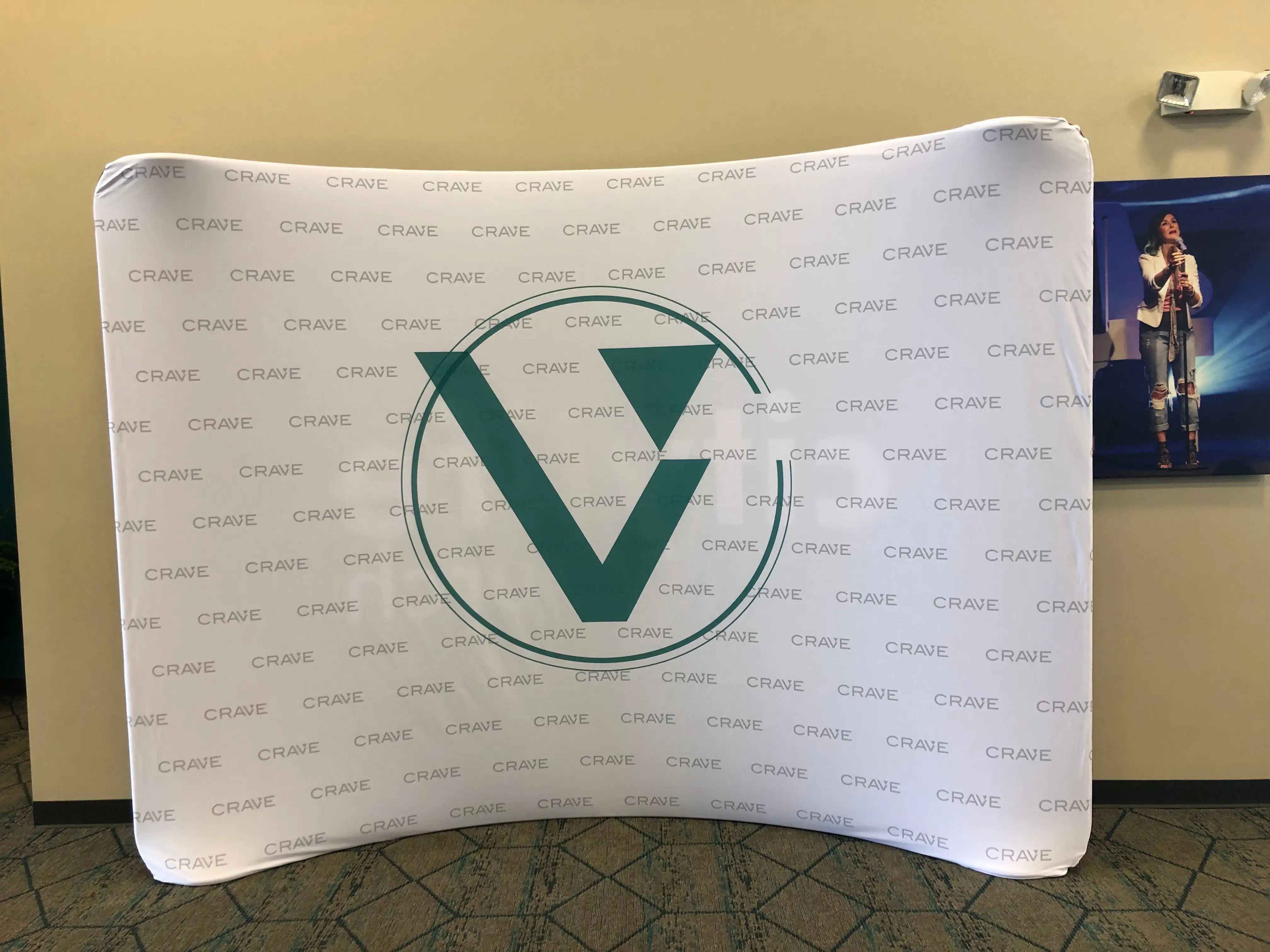 10ft 8ft  Backdrop Aluminum  Easy Tube Tension Fabric Booth Banner Display