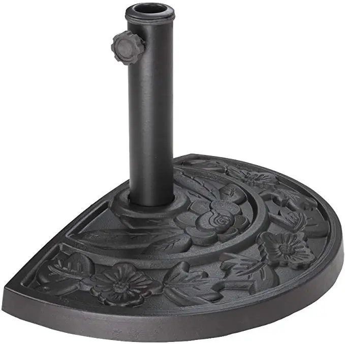 9kg Outdoor Accessories, Balcony, Terrace, Patio, Wall Half Round Parasol Base