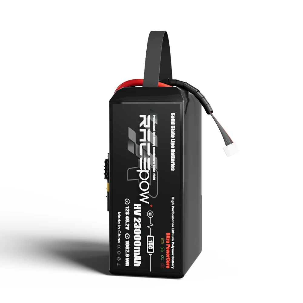 Racepow manufacture solid state battery 6S 12S  3.7V 3.85V  22000mAh 23000mAh for Industrial/firefighting/cleaning Drone Uav
