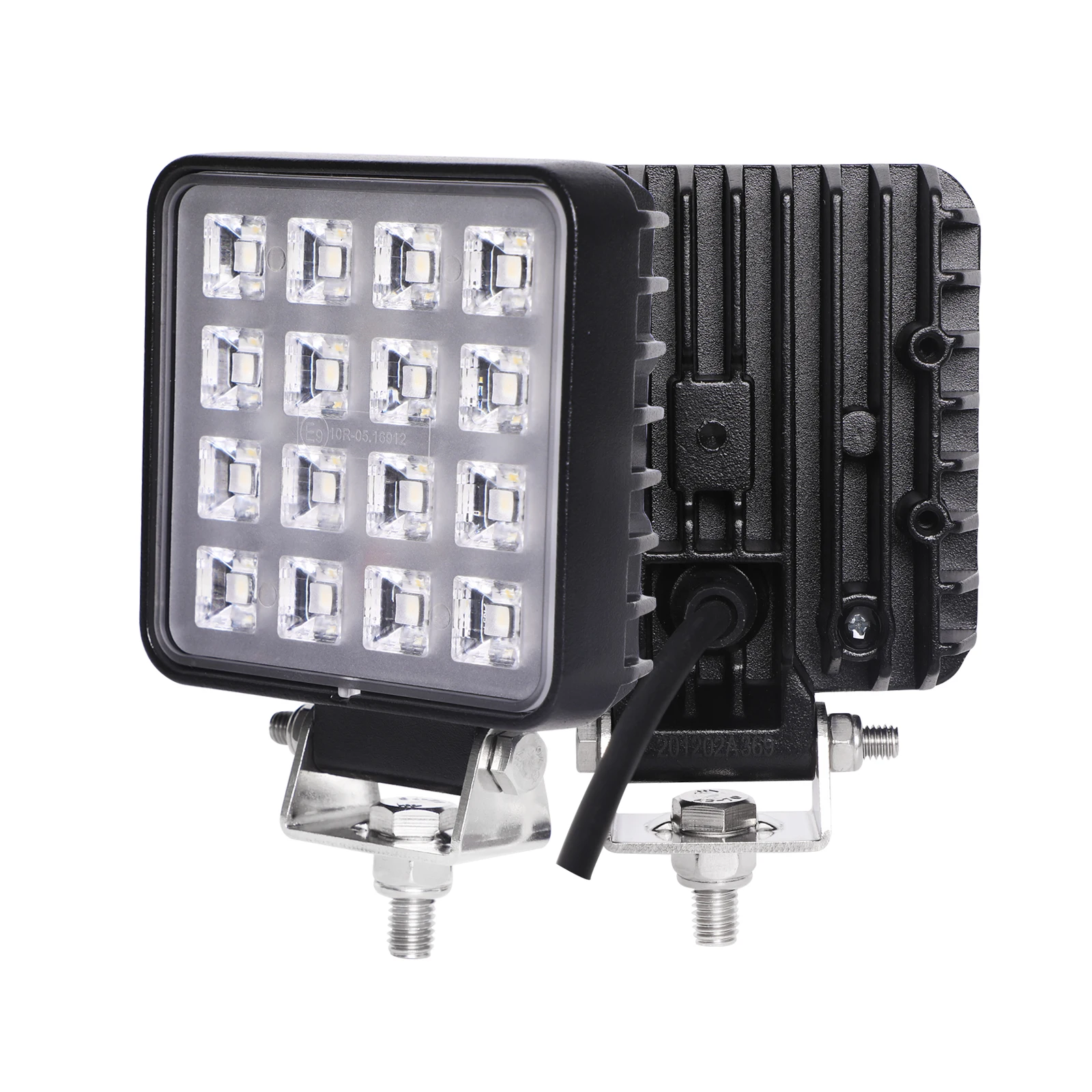 rectangle square led work light with flood beam 24W OSRAM LED high quality  with stainless steel for cars truck auto car