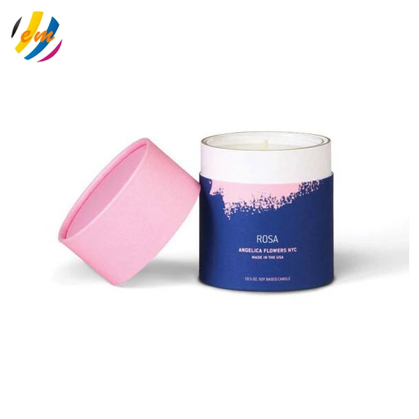 Customized unique cylinder  food grade  paper tube  box with window