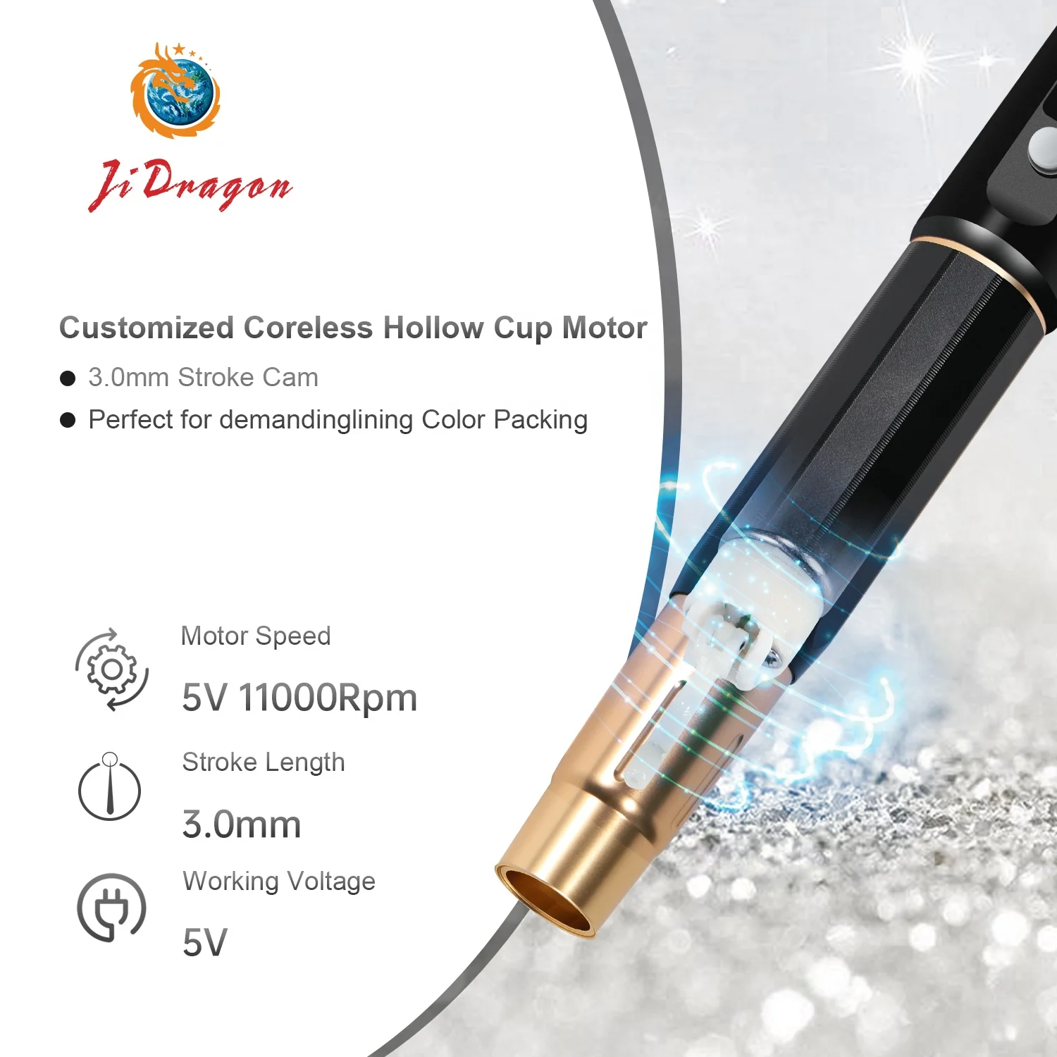 Wholesale Wireless Eyebrow Lip Tattoo Machine Pen Strong Power Body Tattoo Machine for sale