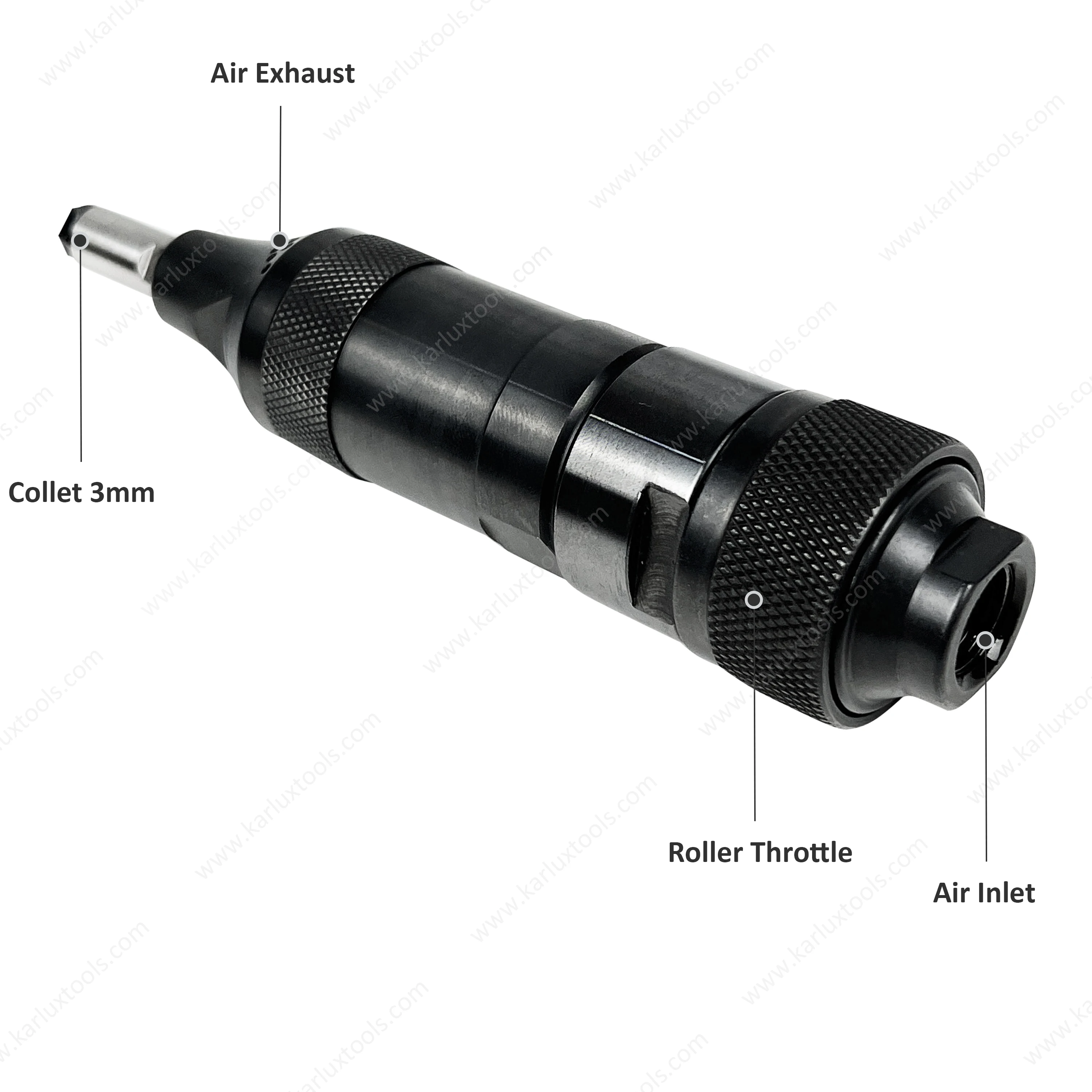 Karlux High End 150Mm Length 30,000 Rpm Free Speed Pneumatic Air Die Grinder