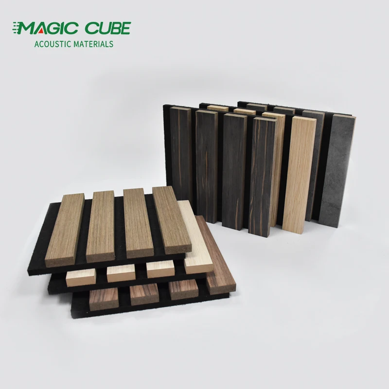 Hot selling soundproof material polyester fiber slat wall panel for wall and ceiling