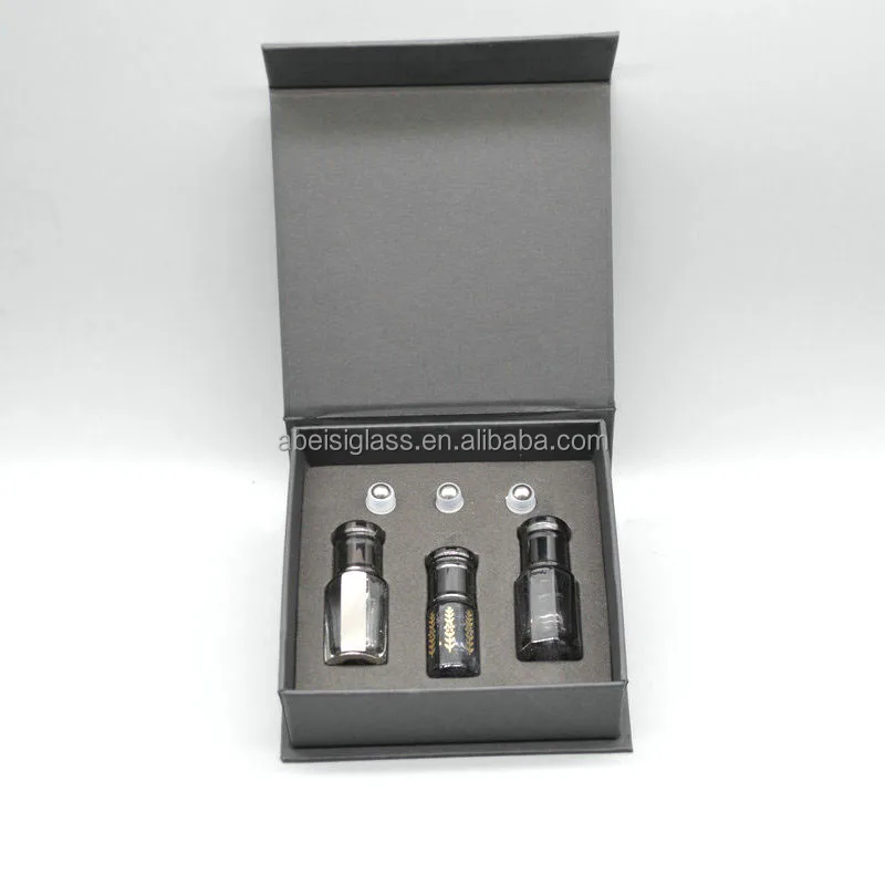 Oud Oil Hot In Dubai And Saudi Arabia 3ml 6ml 12ml Octagon Attar Perfume Glass Arabian Oud Essential Oil Glass Bottle