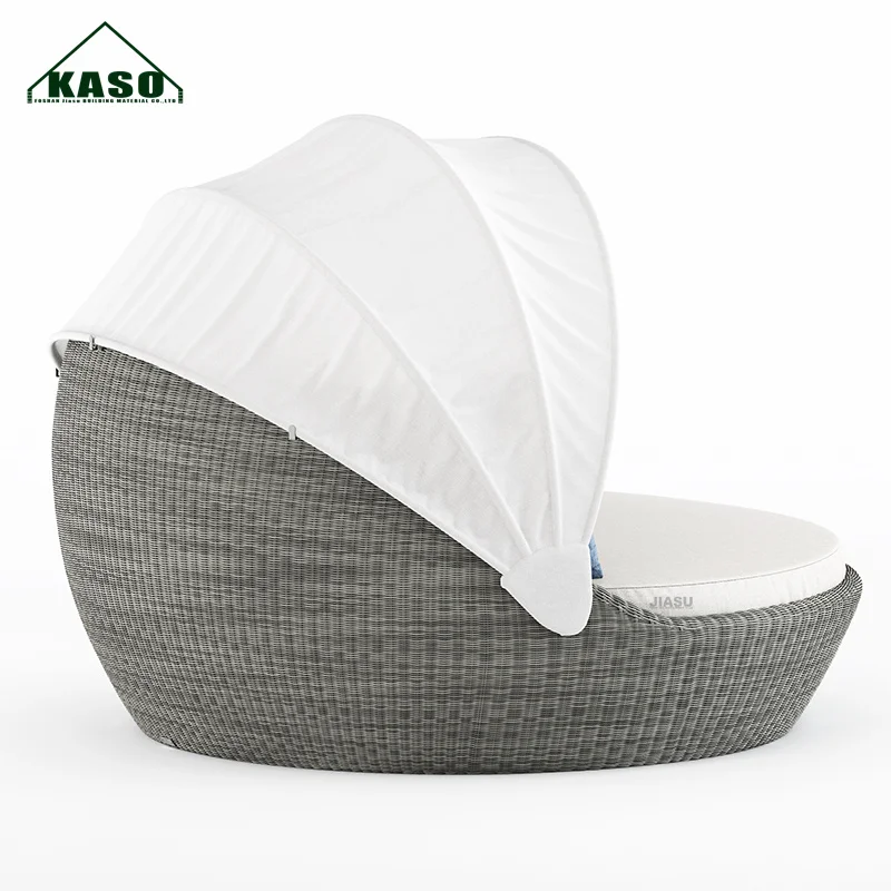 Luxury Aluminum Sunbed Pool Patio Cabana Hotel Seaside Rattan Lounge Chair Teak Sun Bed Sea Beach Daybed