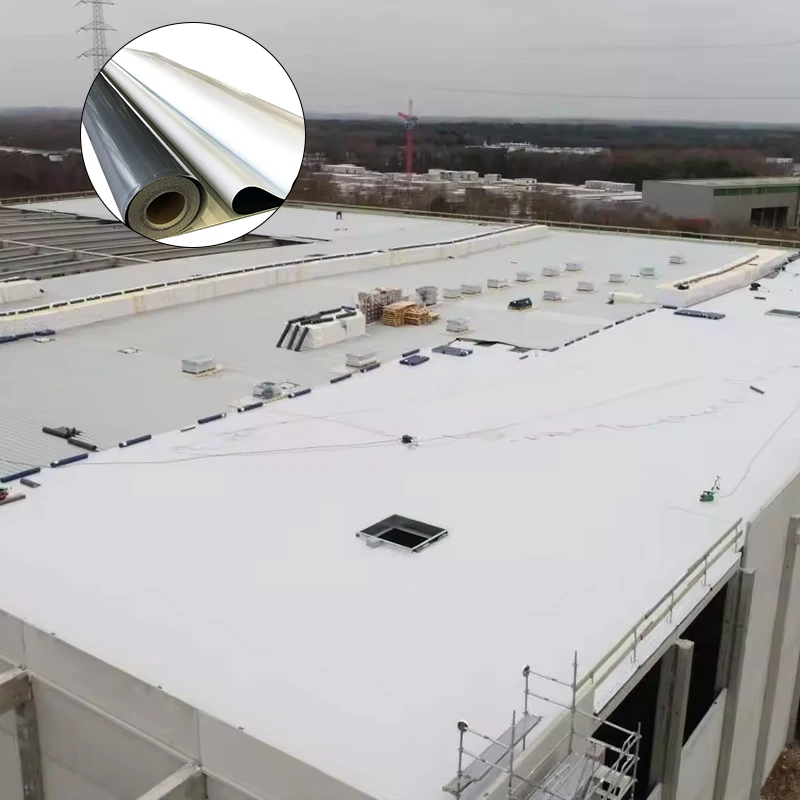 Modern Design Self-Adhesive TPO Roofing Membrane 1.5mm Flat Top Waterproof Integrity Rubber PVC Butyl Asphalt Materials Outdoor