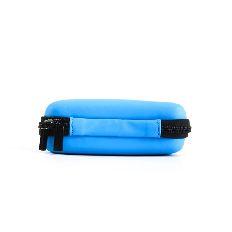 Wholesale Blue Wired Earphone Box Square Bluetooth Earphone Carrying Bag EVA Wireless Earphone Case