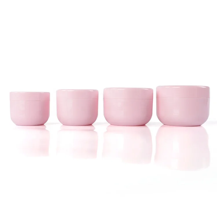 Anti-wrinkle sheep placenta essential oil capsule white container,acne skincare cream plastic eco-packaging jar compostable lid