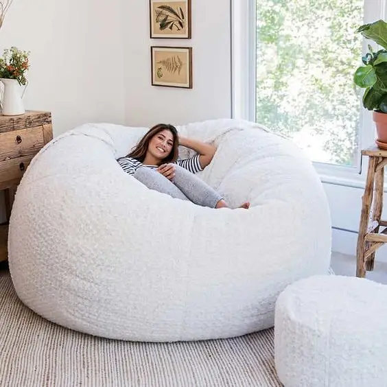 Вакуумный мешок Sitzsack для фасоли, диван 8 футов, 7 футов, наполненный пеной, вельветовый мешок для фасоли
