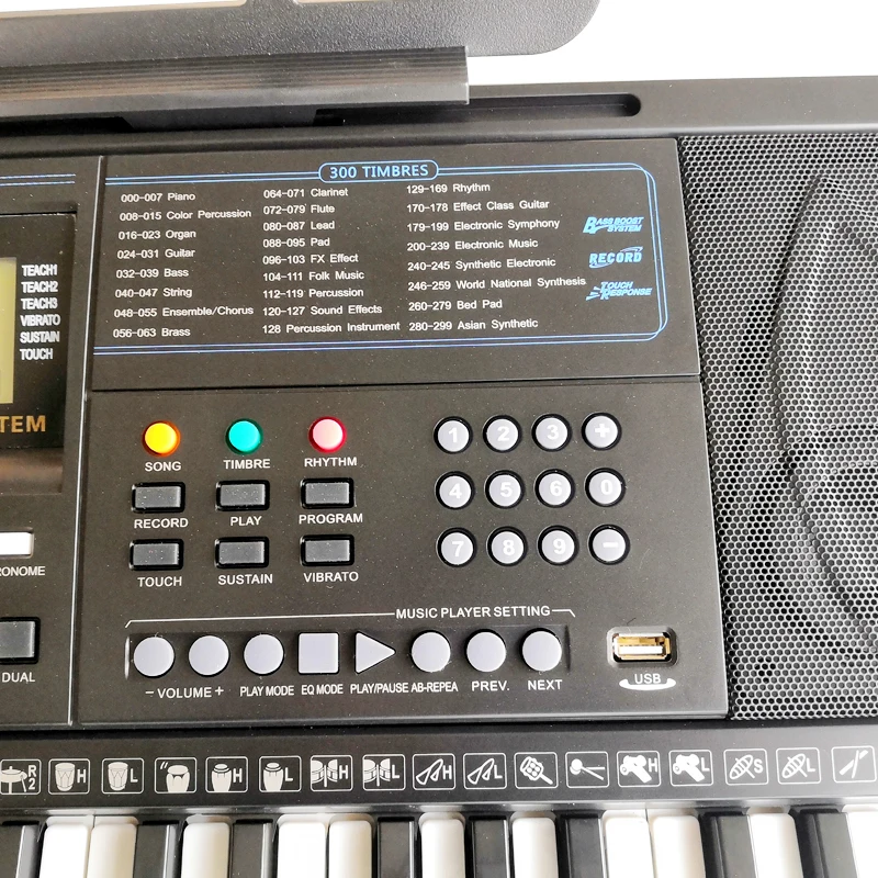 2023 New Big Size Electronic organ 61 Keys pianos Electric keyboard musical instrument for adult and church