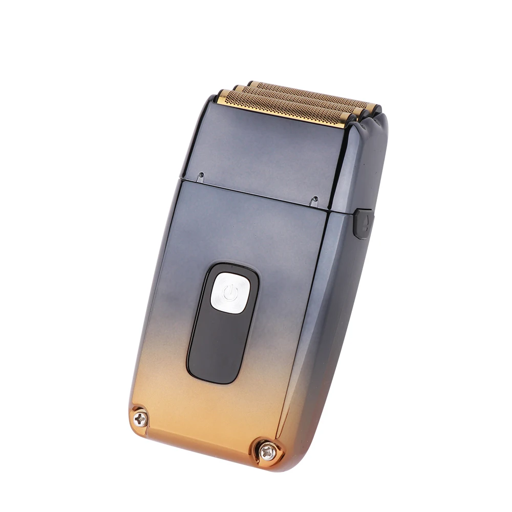 USB Rechargeable Electric Barber Men Shaver Washable face body hair trimmer Cordless 3pcs blade Titanium foil razor for men