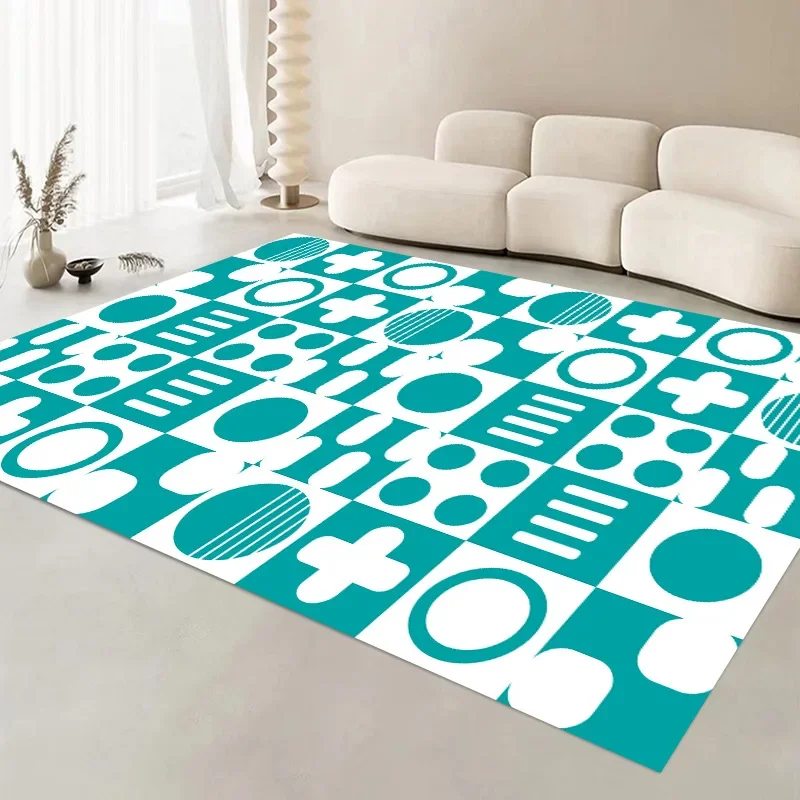 Factory Supply Modern Design 3D Printing Bedroom Rugs Studio Apartment Carpets