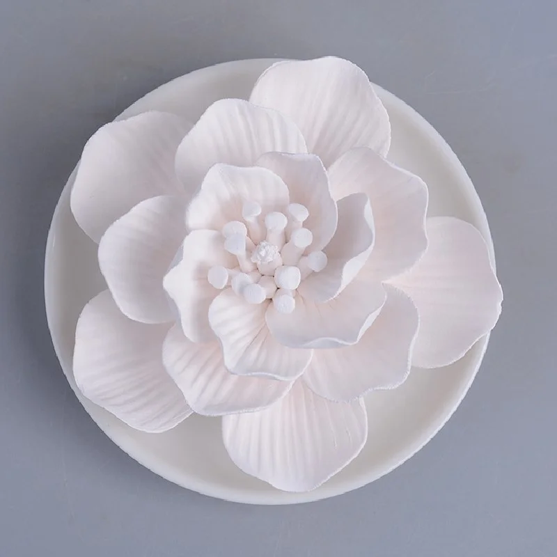 Home Car Decoration A Variety Of Flower Shapes Scented Stone Air Freshener Essential Oil Diffuser