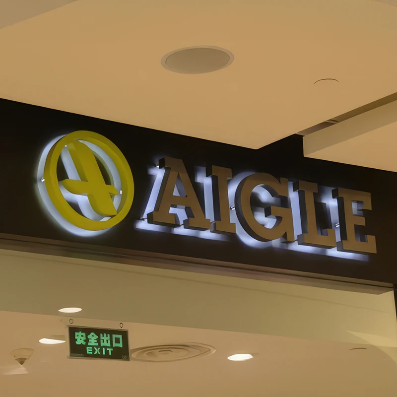 outdoor store Company brand logo 3D Led letter sign backlit business led signs business signs logo outdoor