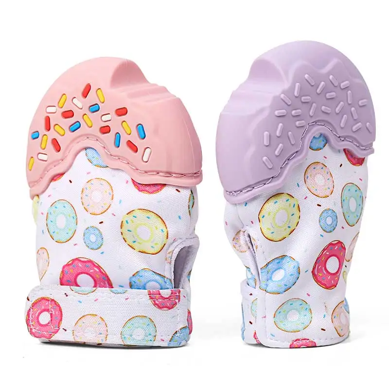 
Donut BPA Free Soothing Teething Mitten For Baby 