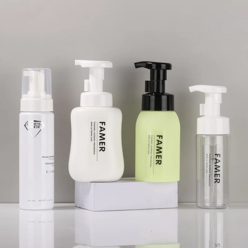 Empty facial mousse foaming soap dispenser 5oz hair care face clean hand wash foam pump bottle 40ml-500ml