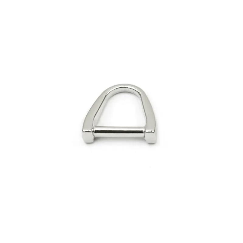holo chrome d ring lock d ring bridge 10mm customized 304 stainless steel for bag buckle