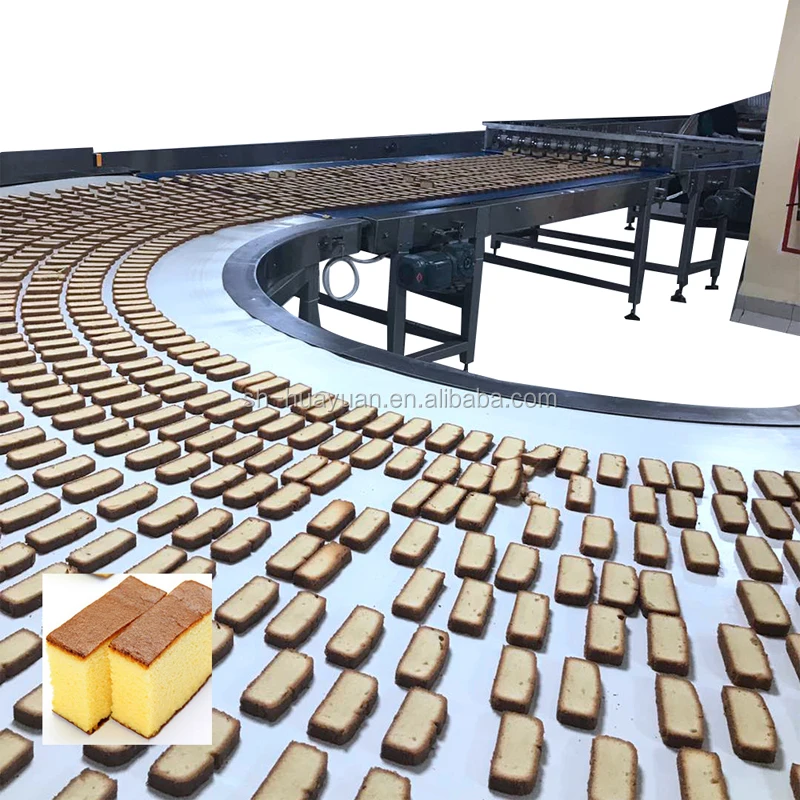 HYDG-800 1T/H Full Automatic Production Line Cupcake Cake Rusk Making Machine