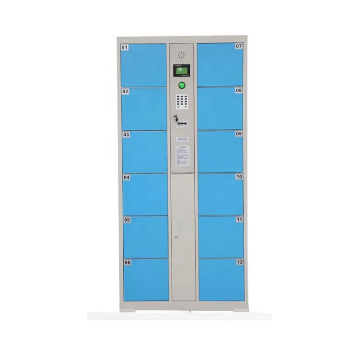 OEM / ODM Electrical Storage Locker Automatic Station Baggage Cabinet with Key Fingerprint