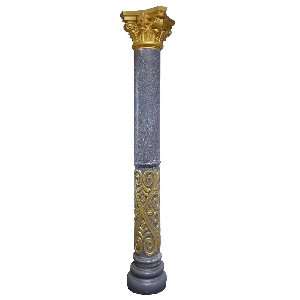 New design 25cm 10 inches plastic concrete Roman pillar column molds