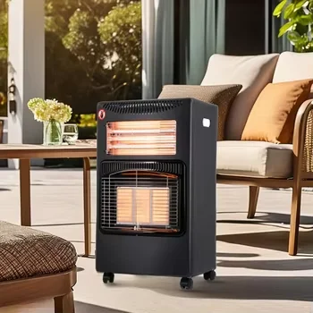 Factory hot selling freestanding infrared mobile gas room heater energy saving with casters gas heater for home