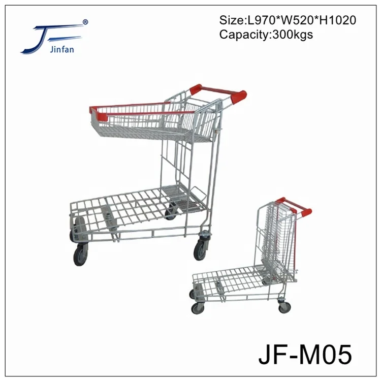 Factory Sale Steel Supermarket cargo handling Platform Warehouse Transport trolley Truck for warehouse