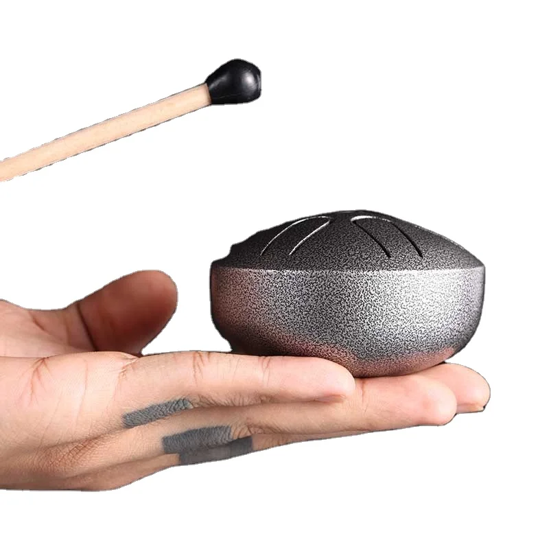 wholesale Mini Music Instrument Percussion 3 Inch 6 Notes Ethereal Drum Steel Tongue Drum