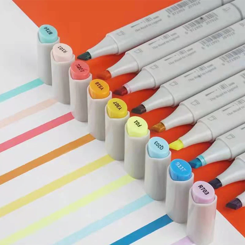 Professional Art Standard 169 Colors Double Headed Kids Drawing Mark Pen Set