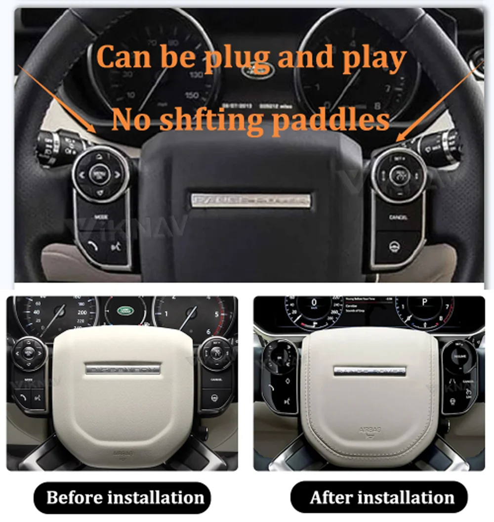 Car Steering Wheel Buttons Switch For Land Rover Vogue HSE Sport Discovery 5 LR5 L405 L494 2013-2017 Key Control Touch Button