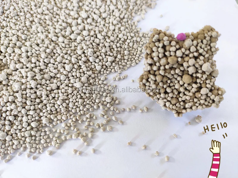 Pet supplies hard clumping bentonite clay cat litter with strong deodorant