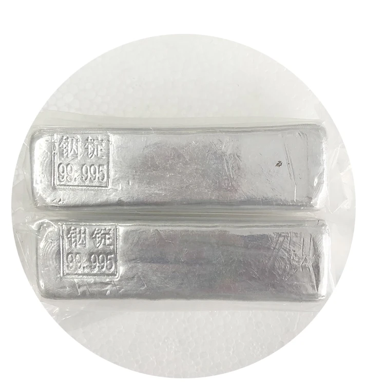 High Purity 99.995% Silver Chromium Solder Gallium Indium alloy Indium Ingot