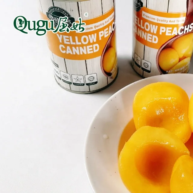 2500g factory made healthy delicious canned yellow peach halves in light syrup
