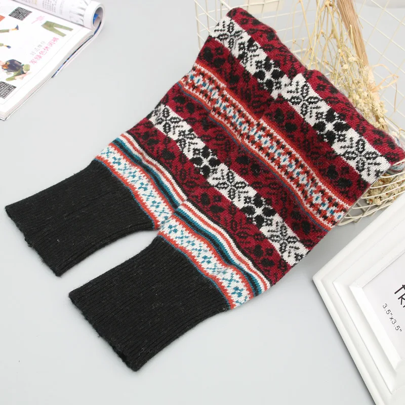 30% шерсть, 70% акрил, утолщенные женские носки, теплые носки для ног, вязаные теплые носки