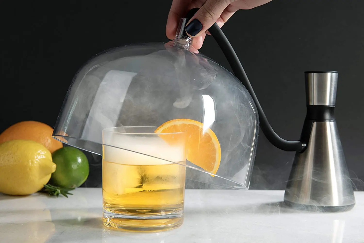 hot sale Smoke infuser/Food Smoker with plastic dome dome