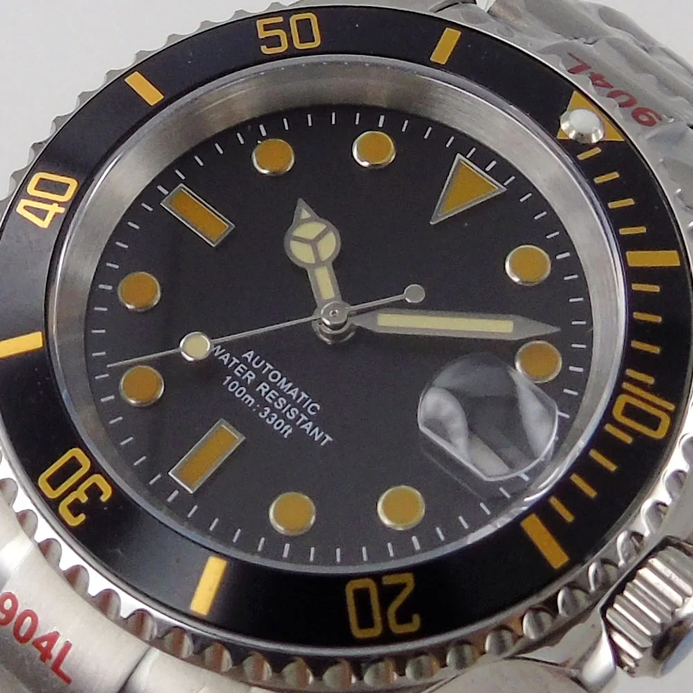 Мужские автоматические часы BLIGER 21 Jewels MIYOTA NH35A с подсветкой 40 мм