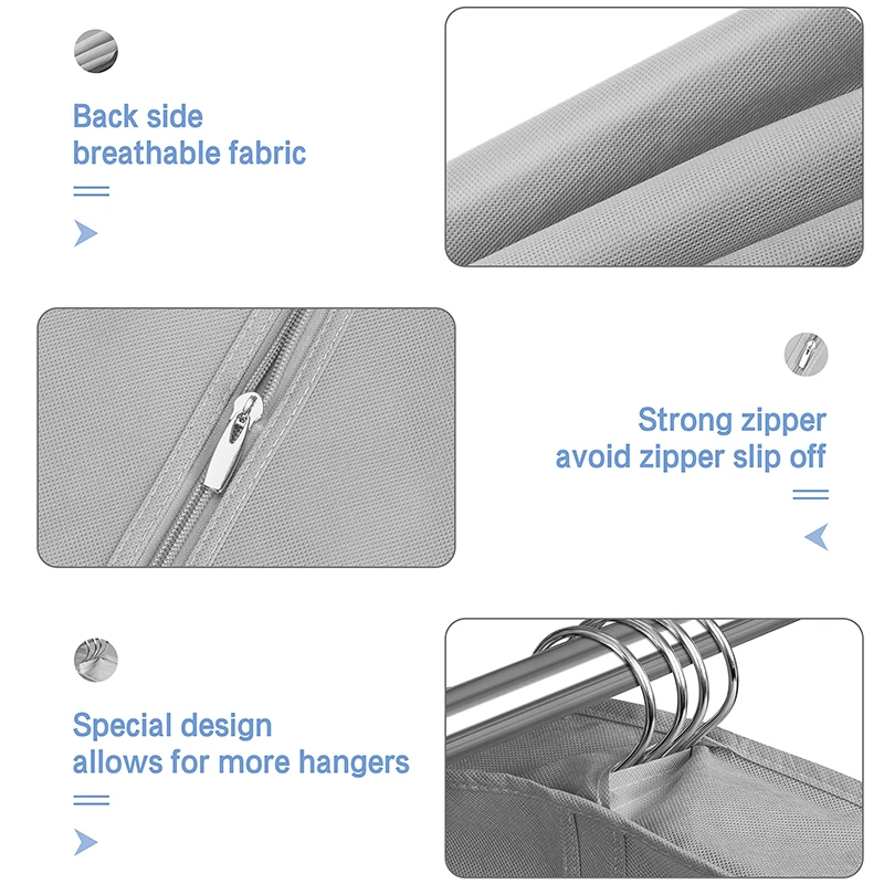 Wholesale Folding Wedding Dress Suit Cover Garment Bag Travel Dust Zipper packaging Garments Bags