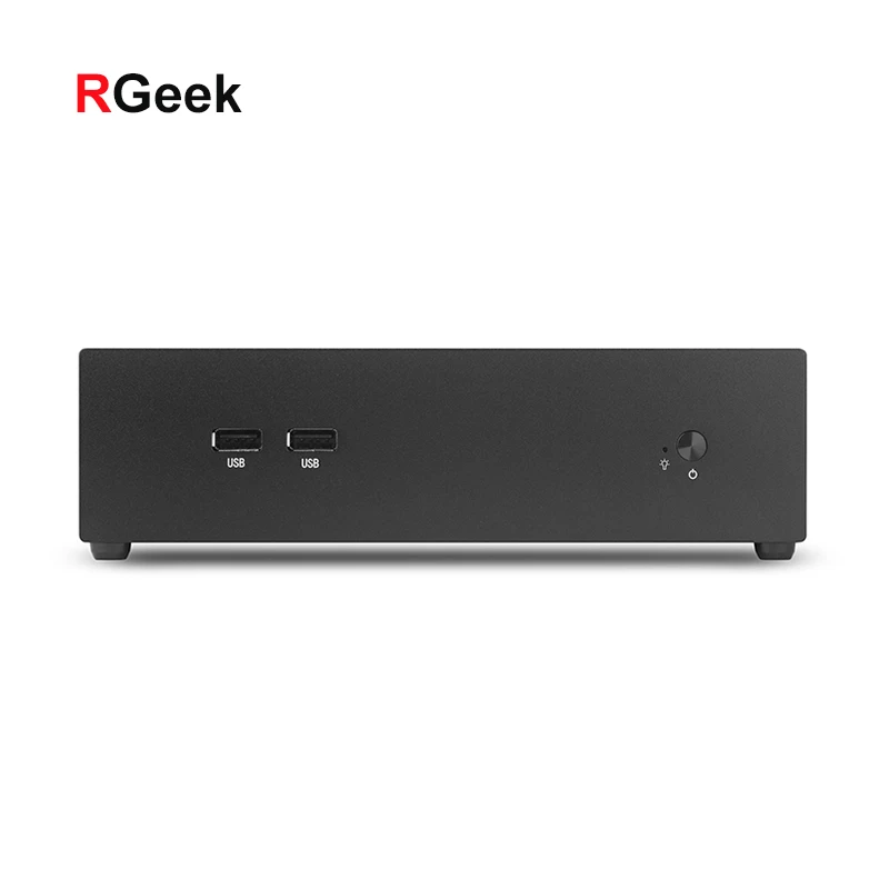  RGEEK T54 2019 индивидуальный ODM Мини безвентиляторный Тонкий настольный ПК J1900 i3 i5 i7 barebone Mini Pico ITX компактный