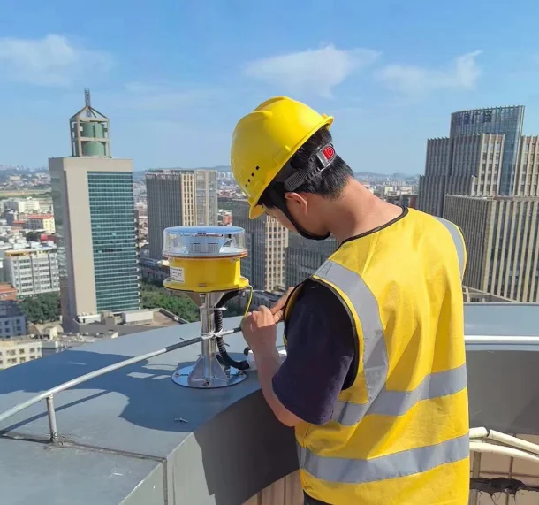 GPS sync Dry contact alarm LED ICAO Medium Intensity Type B aircraft warning light For Telecom Tower