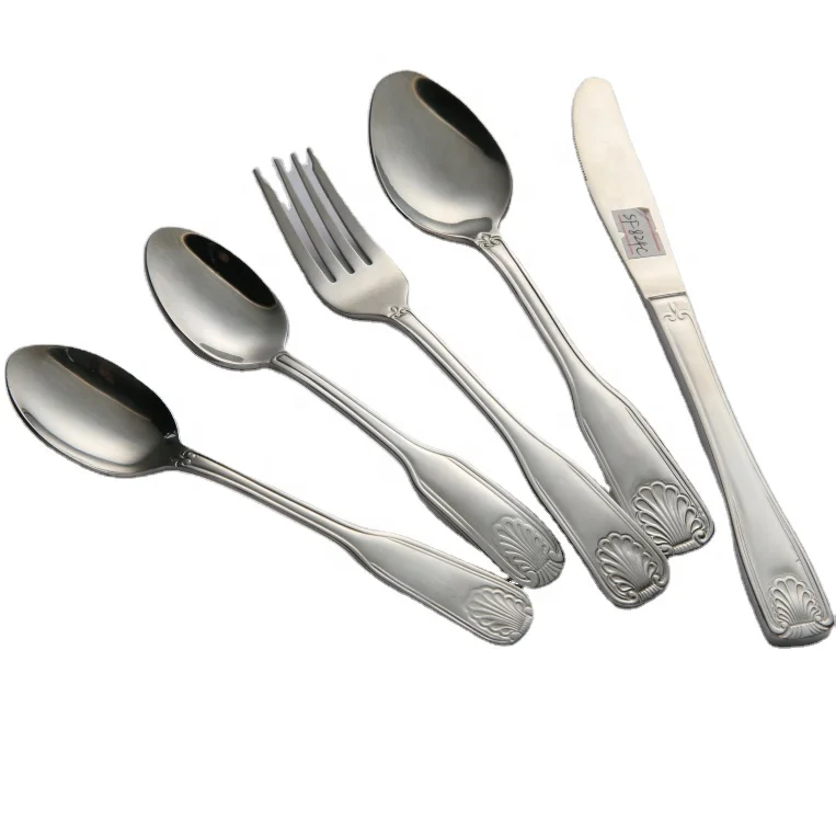 New deisgn and sample good looking stainless steel Classic design dishwasher safe party silverware set