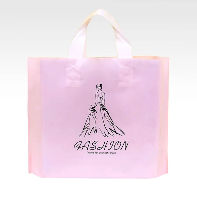 Wholesale Thick T Shirt Clothing Jewelry Packaging Shopping Custom Thank You Plastic Gift Bag With Handle