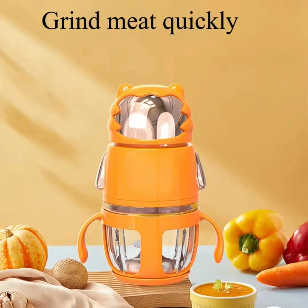 Baby food processor mini 300ML food and vegetable mixer electric meat grinder chopper