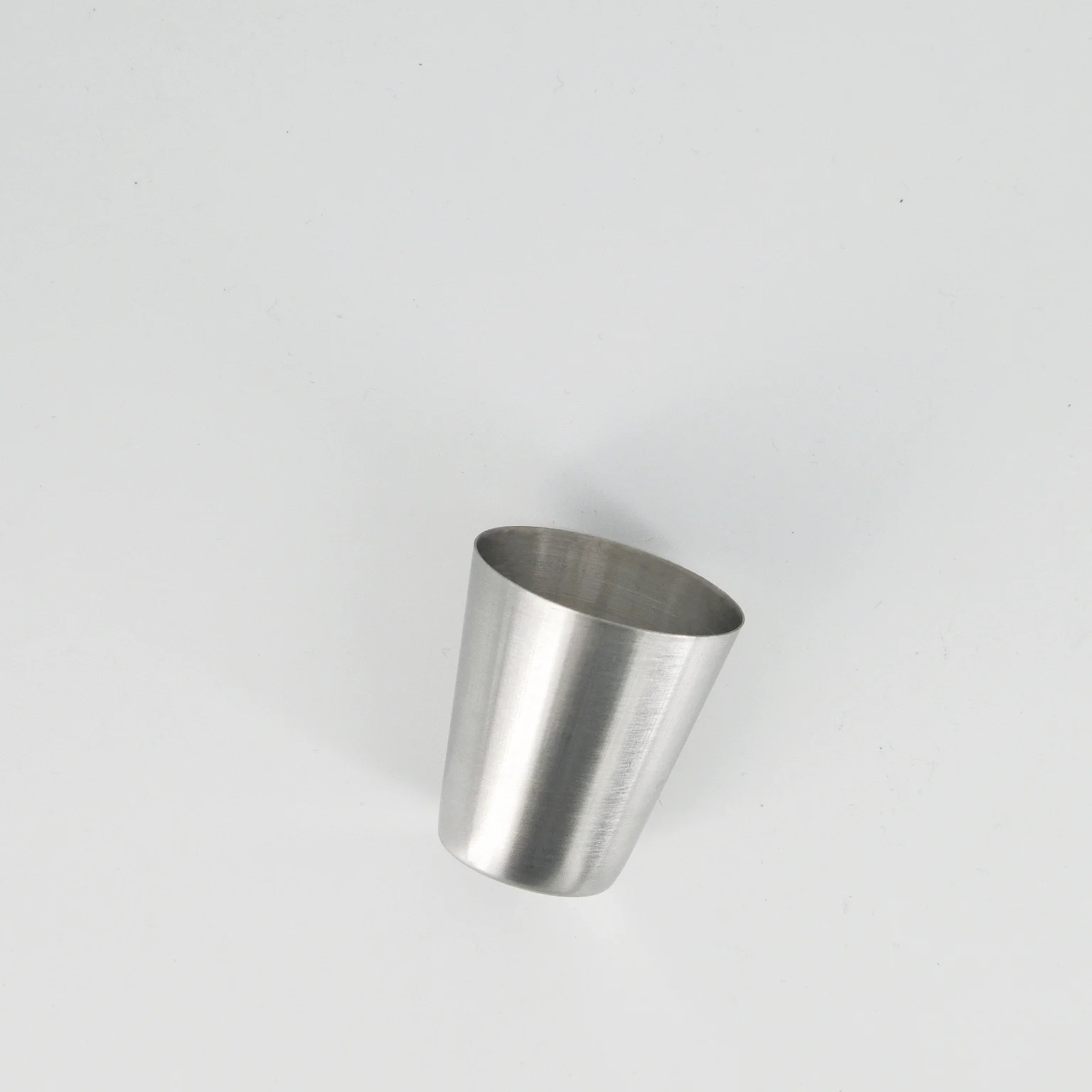 Hot selling Chinese supplier stainless steel wine glass metal drinking cup handleless glass red wine glass