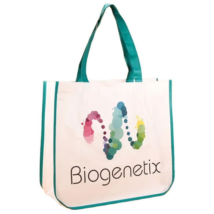 Factory Outlet Wholesale Customized Size Waterproof Renewable Materials rpet plain tote bags