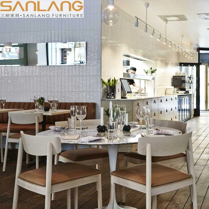 Design apartment furniture project manufacture restaurant custom dining table set chair industrial iron base coffee table modern