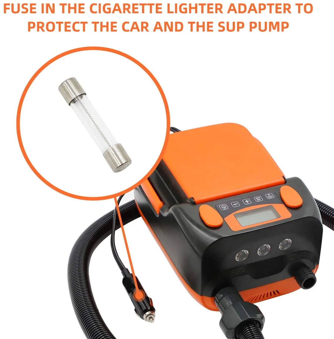 Электрический воздушный насос SUP компрессор 16Psi перезаряжаемый 12 В электрический