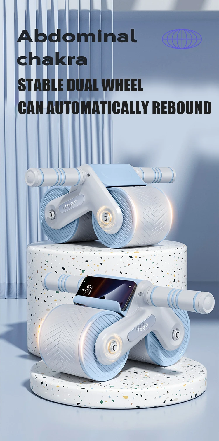 Factory Price Abs Roller Wheel Automatic Rebound Ab Abdominal Exercise Ab Wheel Abs Roller