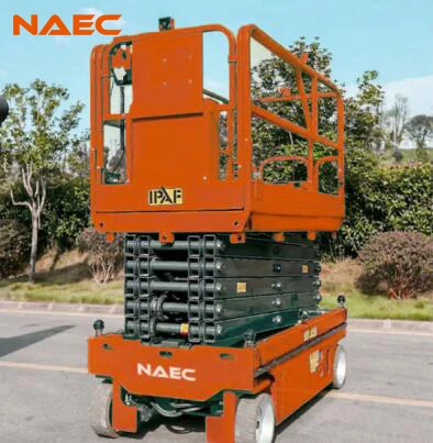 NAEC Reliable Off-Road Diesel Scissor Aerial Work Platform for Outdoor Construction