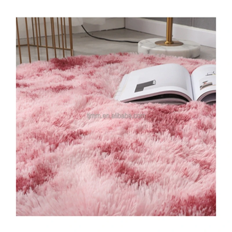 Wholesale Fluffy shaggy Living Room Alfombras Tapete Para Piso Floor black Carpet Rugs shaggy rug