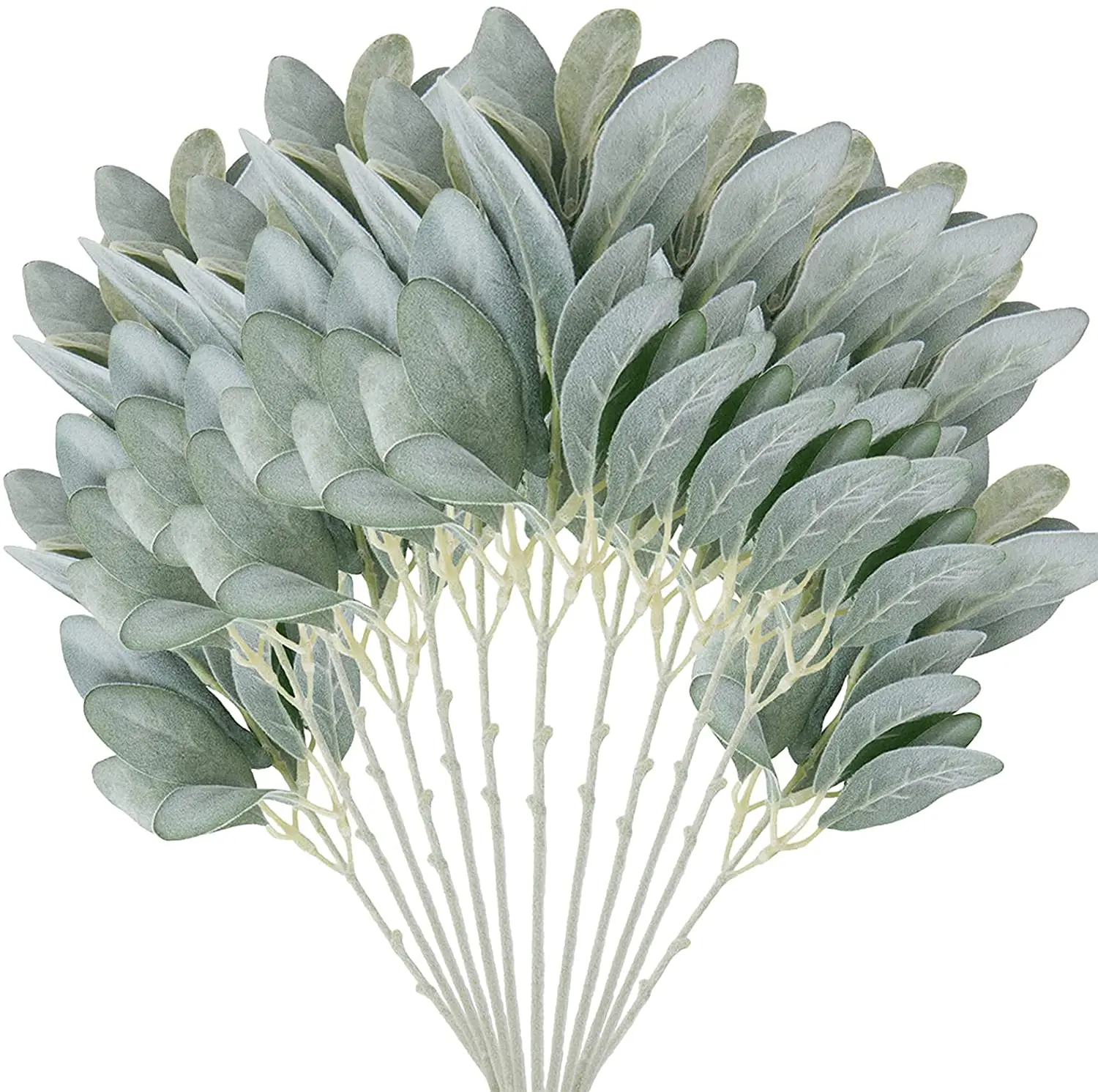 Faux Lambs Ear Stems Greenery For Wreath Making